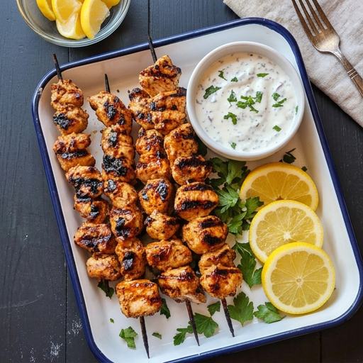Yogurt Marinated Chicken Kabobs