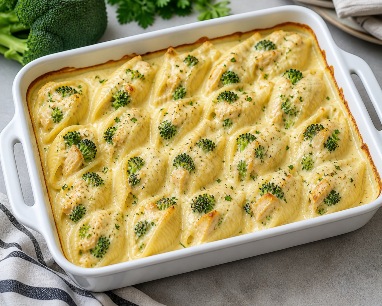 Stuffed Chicken and Cheese Shells
