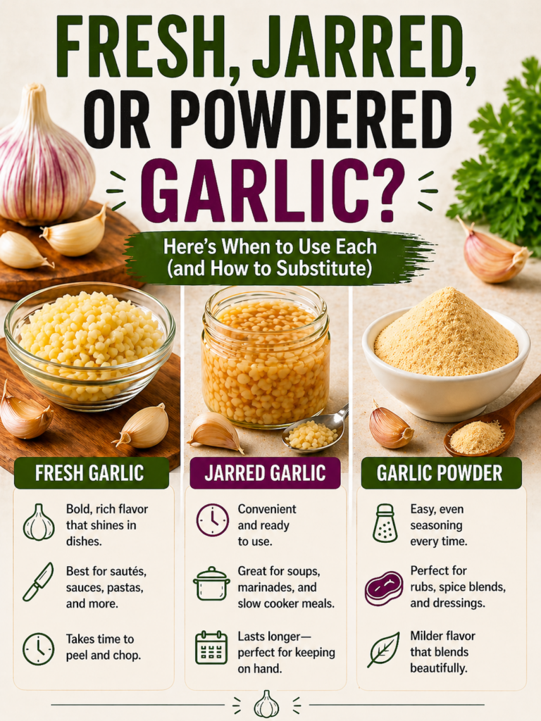 The Easy Guide to Using Fresh, Jarred, or Powdered Garlic